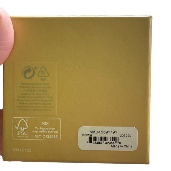 Michael Kors Heritage Rose Gold Crystal Heart Slider Bracelet NWT OS Layering - Picture 7 of 9